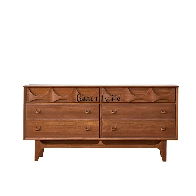 French Retro Cherrywood Solid Wood Chest of Drawers Living Room Storage Bedroom Multi-Functional Mid-Ancient Storage Cabi
French Retro Cherrywood Solid Wood Chest of Drawers Living Room Storage Bedroom Multi-Functional Mid-Ancient Storage Cabi