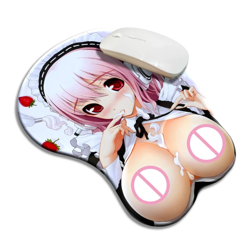 Anime Wrist Rest 3D Oppai Silicone Mousepad Blister Packed NSFW Super Sonico 3D Nipples Hentai Boob Mouse Pad Girl Chest Gamer
Anime Wrist Rest 3D Oppai Silicone Mousepad Blister Packed NSFW Super Sonico 3D Nipples Hentai Boob Mouse Pad Girl Chest Gamer