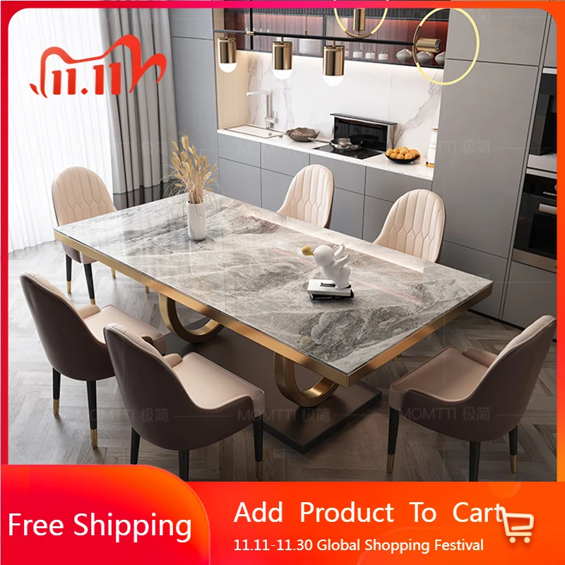 6 People Kitcjen Dining Table Set Coffee Console High Marble Side Table Eat Top Multifunctional Muebles Para El Hogar Furniture
6 People Kitcjen Dining Table Set Coffee Console High Marble Side Table Eat Top Multifunctional Muebles Para El Hogar Furniture