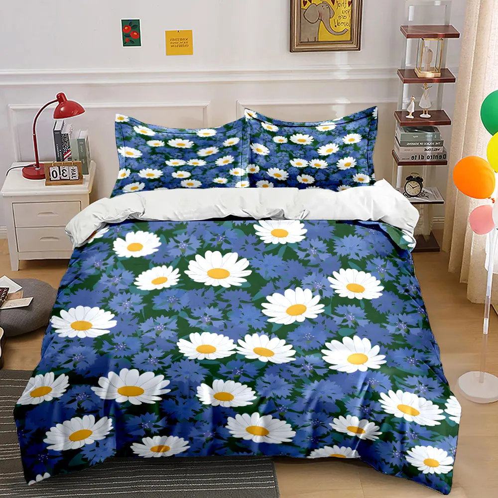 Blue and white flower pattern Print Bedding Set 1 Duvet Cover 2 Pillowcases for Adult and Children Luxury Gift Full Size
Blue and white flower pattern Print Bedding Set 1 Duvet Cover 2 Pillowcases for Adult and Children Luxury Gift Full Size