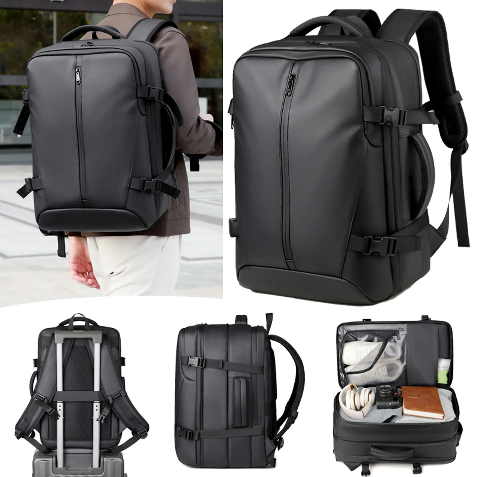 Expandable Travel Backpack Anti Theft Lock Splashproof Breathable Vacuum Backpack Comfortable Large Capacity 36-55L for Trips
Expandable Travel Backpack Anti Theft Lock Splashproof Breathable Vacuum Backpack Comfortable Large Capacity 36-55L for Trips