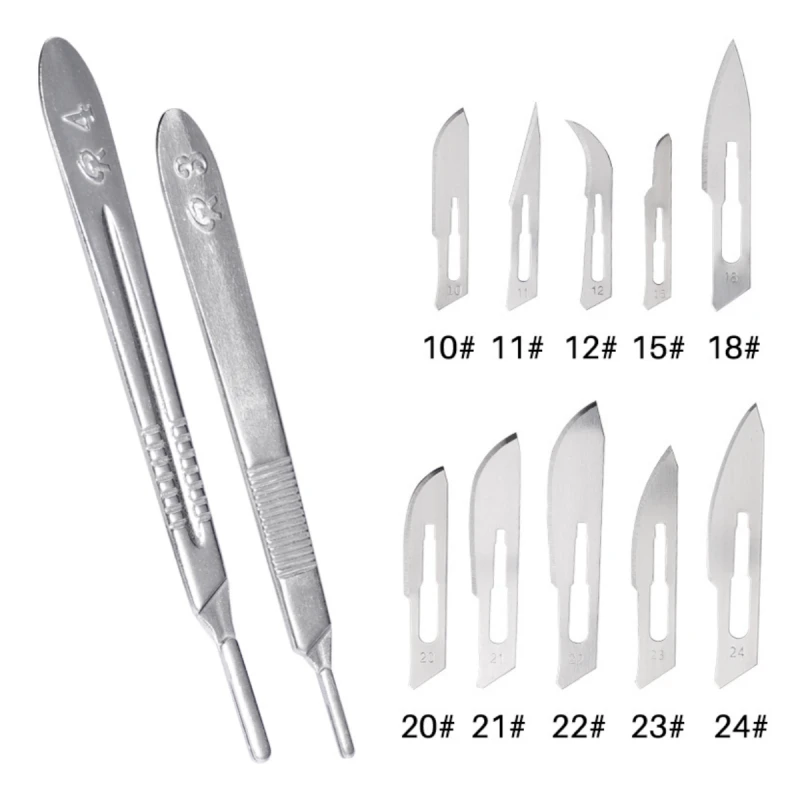 20 шт. лезвий из углеродистой стали для резьбы по металлу, для бровей, стоматологии, препарирования, DIY, резки, хирургический скальпель-нож
20 шт. лезвий из углеродистой стали для резьбы по металлу, для бровей, стоматологии, препарирования, DIY, резки, хирургический скальпель-нож