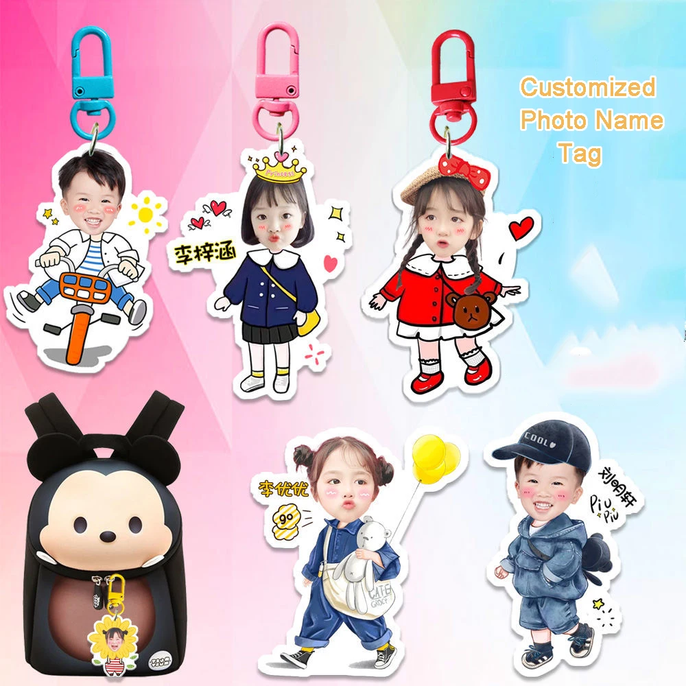 Customized Acrylic Personal Name Photo Tag For Children's Hanging On Schoolbag Cup Tag Cartoon Pendant For Kids Gift Stationery
Customized Acrylic Personal Name Photo Tag For Children's Hanging On Schoolbag Cup Tag Cartoon Pendant For Kids Gift Stationery