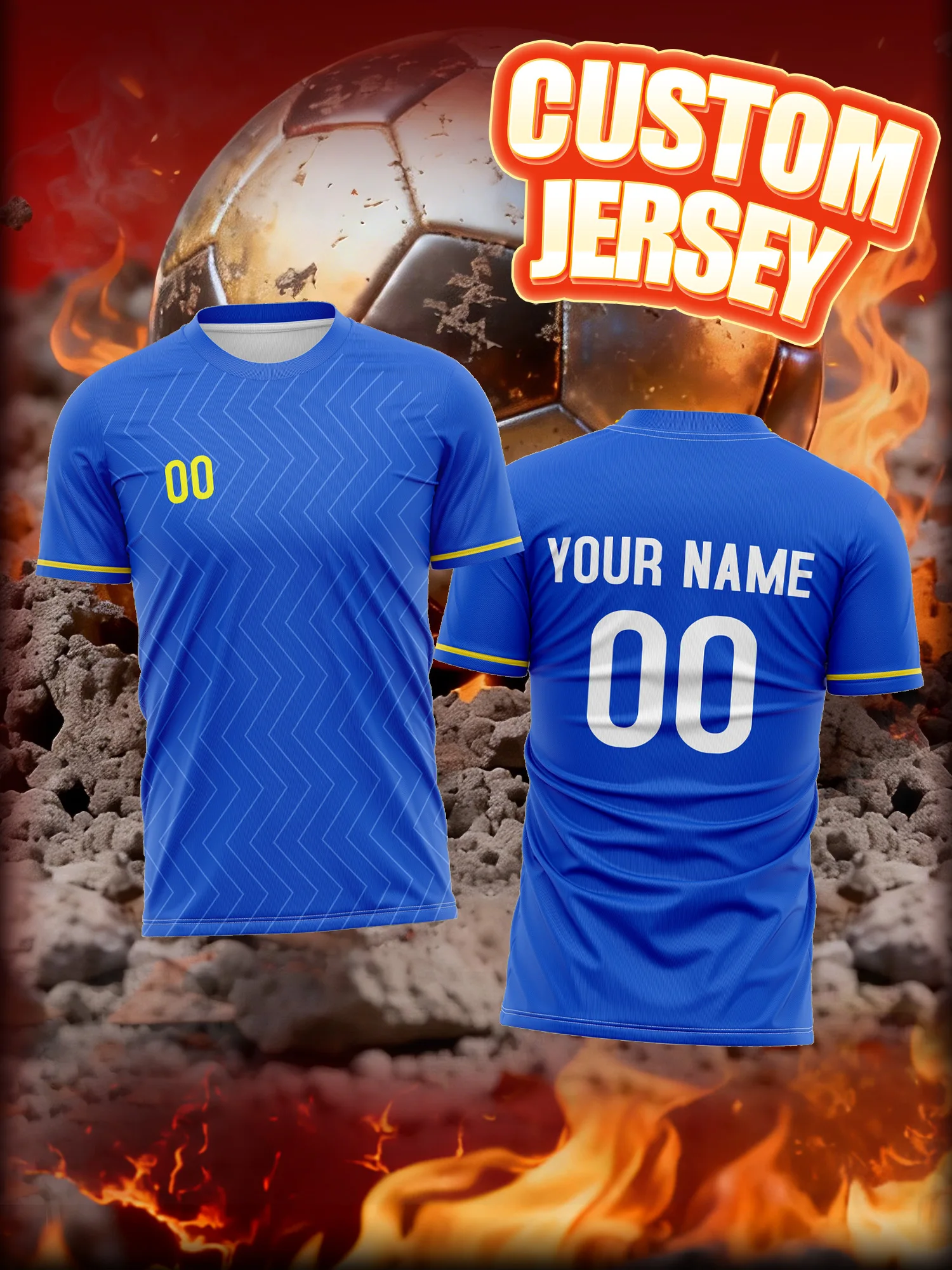 Custom Image Number Name Soccer Jersey, Clear Custom Image, High Definition Soccer Shirt
Custom Image Number Name Soccer Jersey, Clear Custom Image, High Definition Soccer Shirt