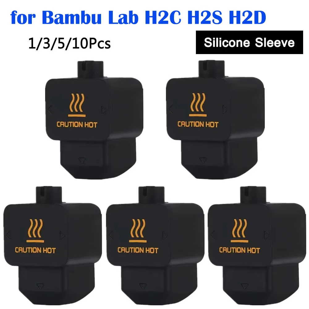 Silicone Sleeve for Bambu Lab H2C H2S Hotend Block Protector Cover Case Heat insulation for Bambulab H2D Black Silicone Socks
Silicone Sleeve for Bambu Lab H2C H2S Hotend Block Protector Cover Case Heat insulation for Bambulab H2D Black Silicone Socks
