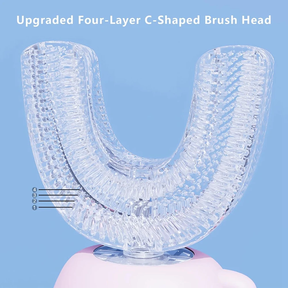 【SURPRISE】Kid's U-Shaped Electric Toothbrush With 4 Soft Brush Head 2-12 Years Old Multi-Mode High-Frequency Sonic Vibration Too
【SURPRISE】Kid's U-Shaped Electric Toothbrush With 4 Soft Brush Head 2-12 Years Old Multi-Mode High-Frequency Sonic Vibration Too