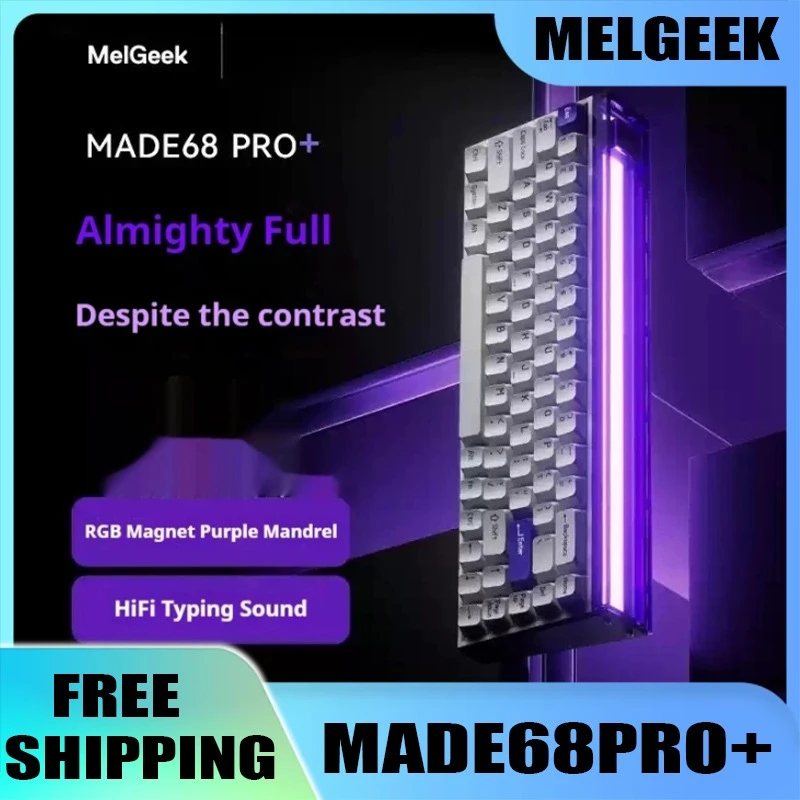 MelGeek MADE 68PRO+ RGB Magneto Magnetic Axis Keyboard RT0.01 Gaming 0.125ms Low Latency 8K Return Rate High Winning Rate Mute
MelGeek MADE 68PRO+ RGB Magneto Magnetic Axis Keyboard RT0.01 Gaming 0.125ms Low Latency 8K Return Rate High Winning Rate Mute