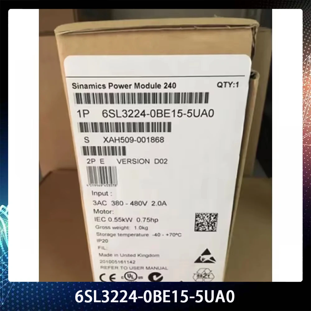 Модуль питания без фильтра для SIEMENS SINAMICS 6SL3224-0BE15-5UA0 G120 PM 240
Модуль питания без фильтра для SIEMENS SINAMICS 6SL3224-0BE15-5UA0 G120 PM 240
