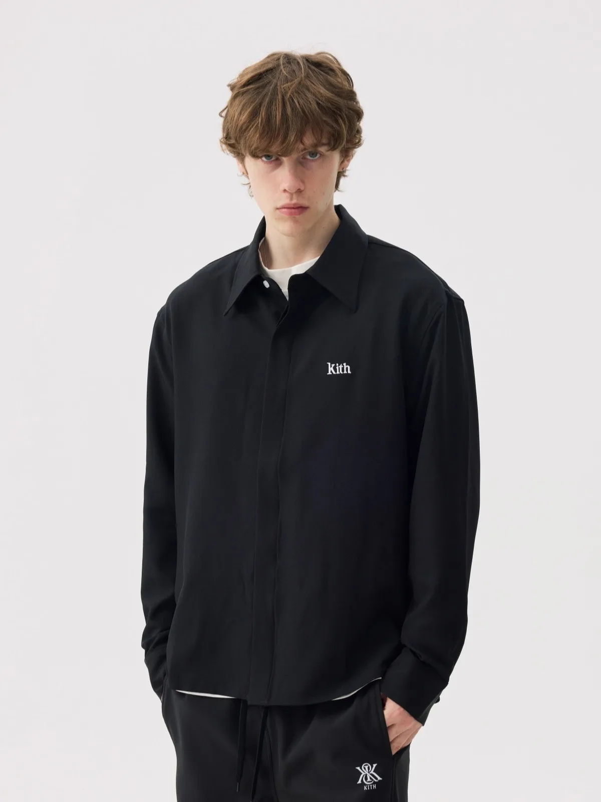 KITH Men's Long Sleeve Shirt Loose Fit Premium Feel Black Cityboy Style Inner Wear Pure White Shape Autumn Fashion
KITH Men's Long Sleeve Shirt Loose Fit Premium Feel Black Cityboy Style Inner Wear Pure White Shape Autumn Fashion