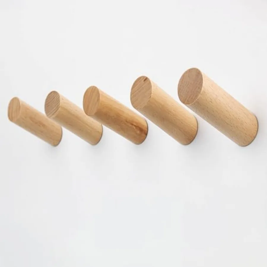Wood Wall Hooks, 5 Pack Natural Wooden Coat Hooks Wall Mounted, Handmade Rustic Hat Hooks Heavy Duty Entryway Wall Hangers for
Wood Wall Hooks, 5 Pack Natural Wooden Coat Hooks Wall Mounted, Handmade Rustic Hat Hooks Heavy Duty Entryway Wall Hangers for