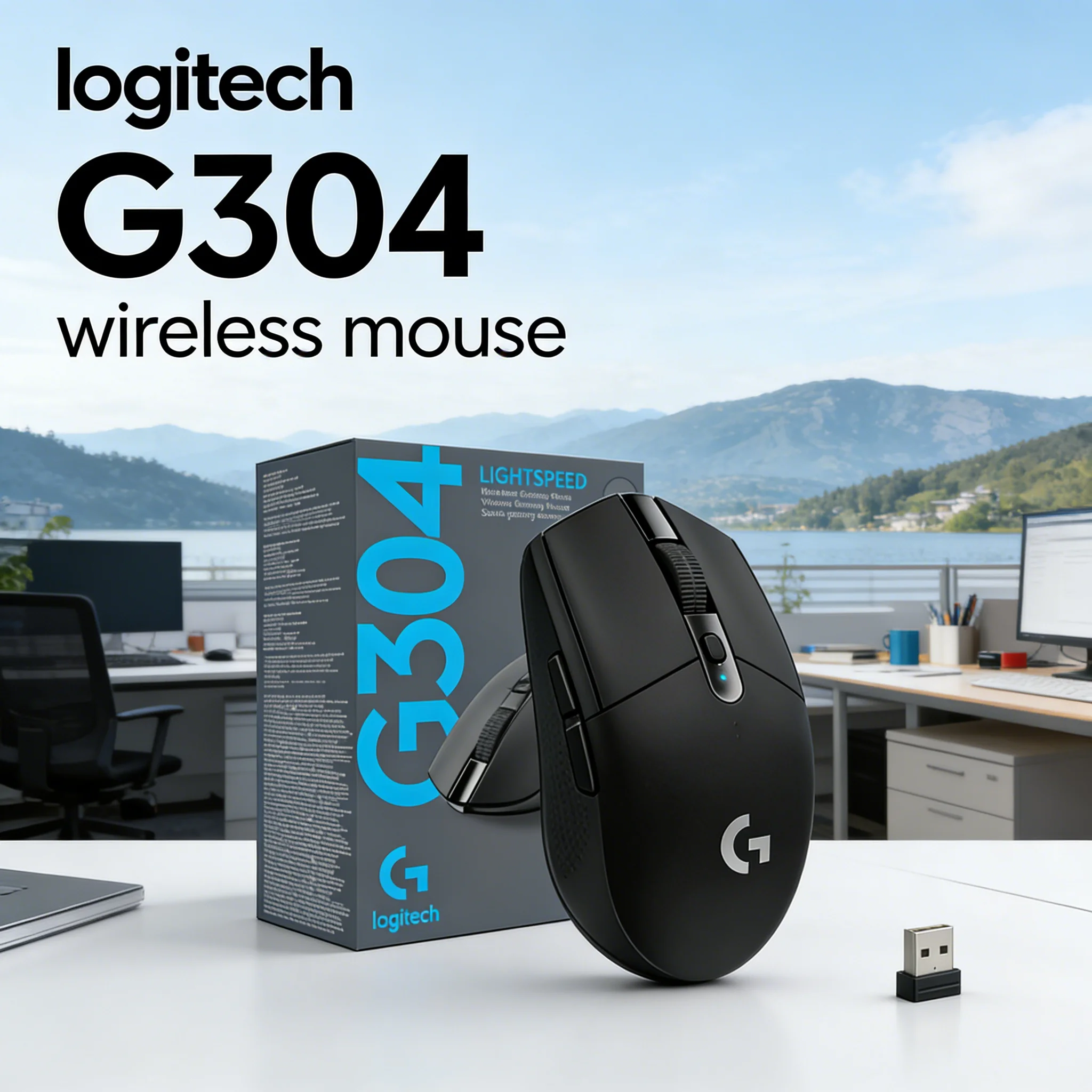 Logitech G304/G305 Wireless Silent Mouse with LIGHTSPEED HERO 12K DPI Sweat-Resistant Dual-Mode for Esports And Office Use
Logitech G304/G305 Wireless Silent Mouse with LIGHTSPEED HERO 12K DPI Sweat-Resistant Dual-Mode for Esports And Office Use