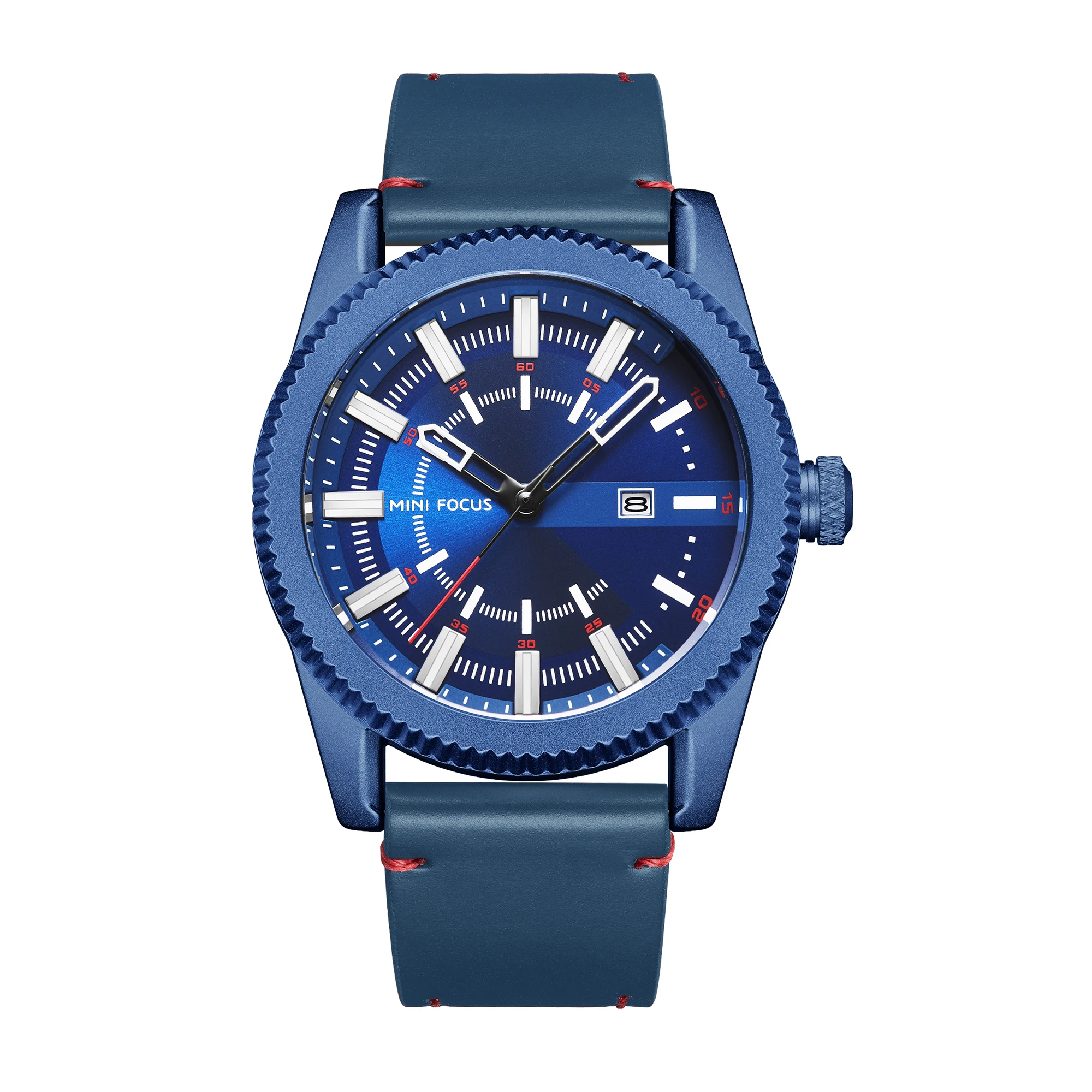 MINI FOCUS MF0168G Business Quartz Watches Blue Genuine Leather Strap Luminous Hands Waterproof Calendar Men Watch
MINI FOCUS MF0168G Business Quartz Watches Blue Genuine Leather Strap Luminous Hands Waterproof Calendar Men Watch