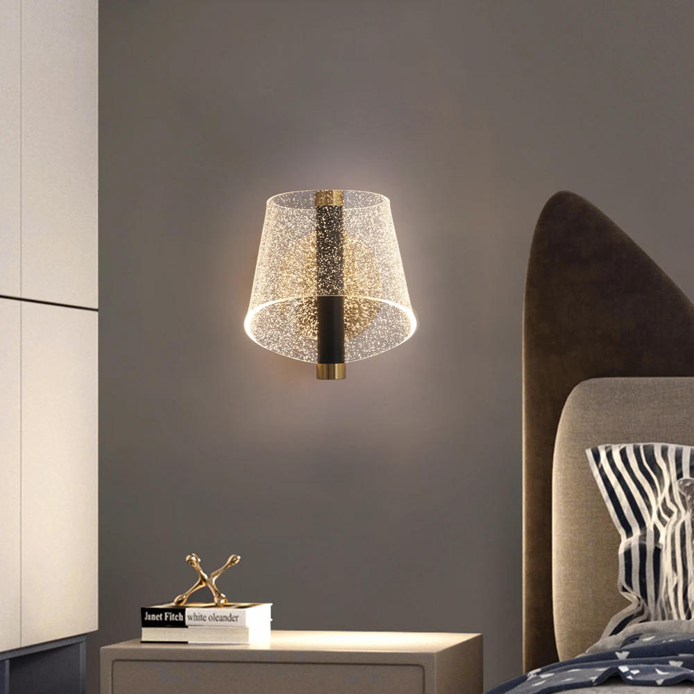 Modern Wall Scone Wall Light Led Acrylic Lustre Minimalist Home Decorative Bedside Night Lighting Living Room Background Fixture
Modern Wall Scone Wall Light Led Acrylic Lustre Minimalist Home Decorative Bedside Night Lighting Living Room Background Fixture