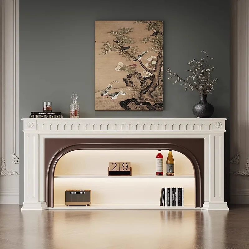 French Cream Wind Solid Wood Fireplace Decorative Cabinet American Country Retro Living Room Fireplace Cabinet Home Fireplace Ca
French Cream Wind Solid Wood Fireplace Decorative Cabinet American Country Retro Living Room Fireplace Cabinet Home Fireplace Ca