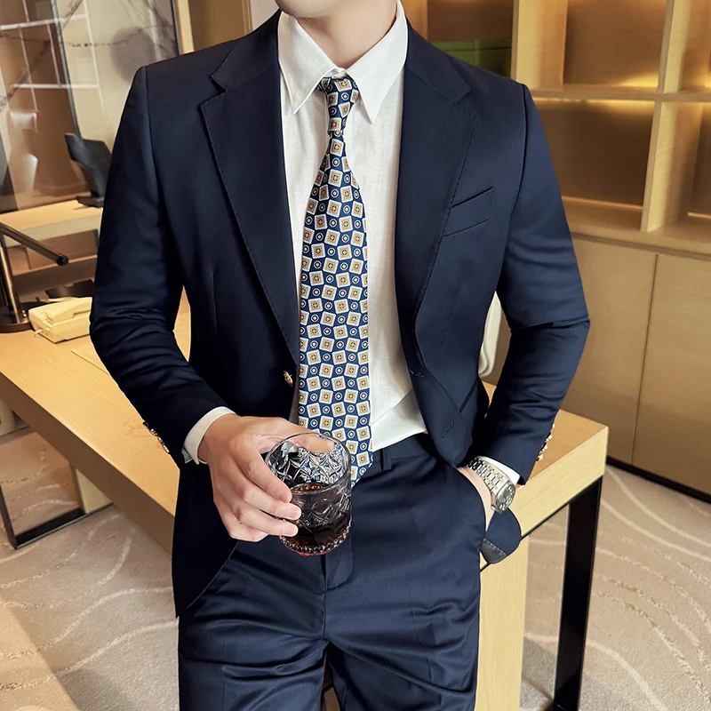 High-quality wedding banquet, dark pattern honeycomb, high-end craftsmanship, summer two-piece thin suit set, men's suit
High-quality wedding banquet, dark pattern honeycomb, high-end craftsmanship, summer two-piece thin suit set, men's suit