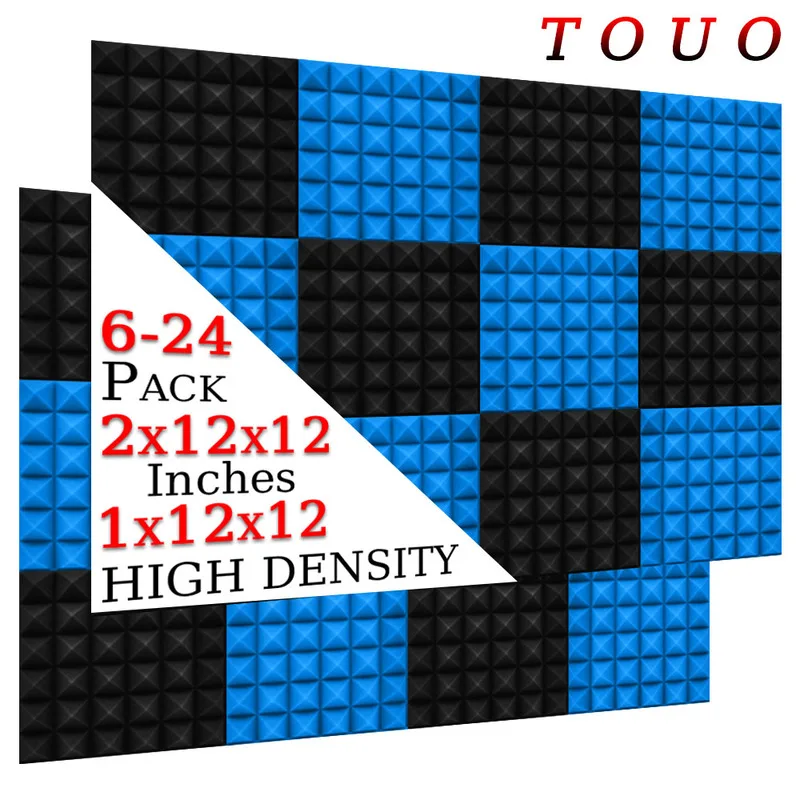 TOUO 6/12/24 Pcs Pyramid Acoustic Foam High-Density Sound Absorbing Sound Insulation Treatment Drum Room Acoustic Treatment
TOUO 6/12/24 Pcs Pyramid Acoustic Foam High-Density Sound Absorbing Sound Insulation Treatment Drum Room Acoustic Treatment