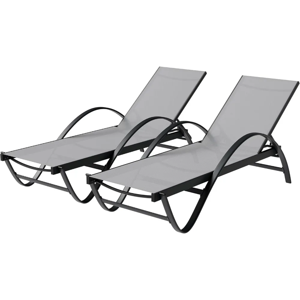Patio Chaise Lounge Set Of 2, Pool Chaise Lounge With Arm,outdoor Lounge Chair With 5 Adjustable Backrest,sunbathing Recliner,
Patio Chaise Lounge Set Of 2, Pool Chaise Lounge With Arm,outdoor Lounge Chair With 5 Adjustable Backrest,sunbathing Recliner,
