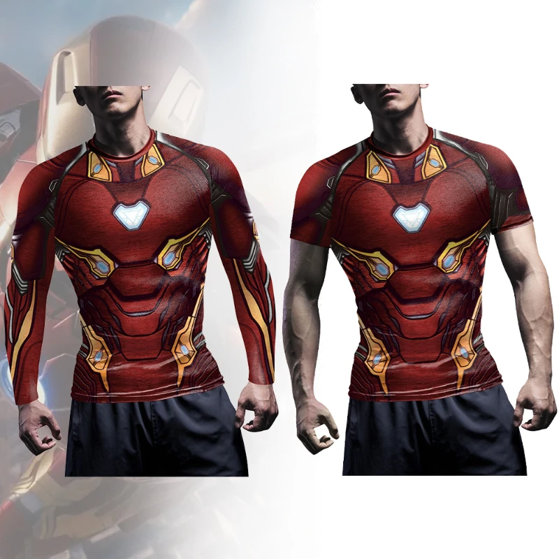 Iron Man Cosplay Costume Long Sleeve Compression Shirts Superhero 3D Body Building Outdoor Sports T-Shirts Tops Male
Iron Man Cosplay Costume Long Sleeve Compression Shirts Superhero 3D Body Building Outdoor Sports T-Shirts Tops Male