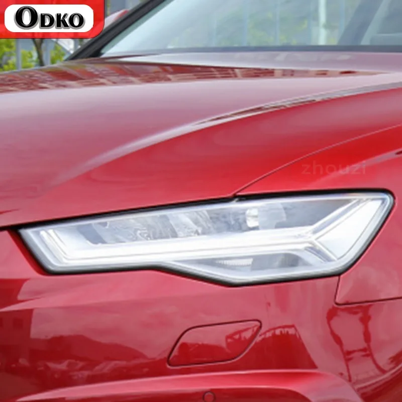 For Audi A6 C7 4G S6 RS6 2012-2018 2016 2Pcs Car Headlight Protective Film Smoked Black Tint Wrap Vinyl Transparent TPU Stickers
For Audi A6 C7 4G S6 RS6 2012-2018 2016 2Pcs Car Headlight Protective Film Smoked Black Tint Wrap Vinyl Transparent TPU Stickers