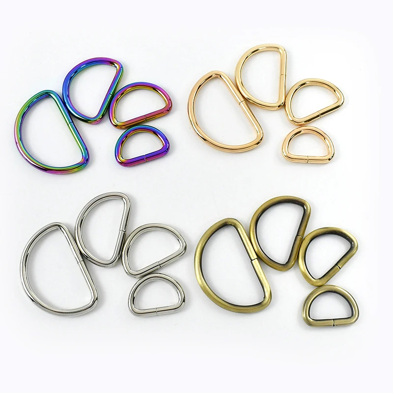 10Pcs 13-50mm Metal D Ring Buckles for Shoulder Bag Strap Carabiner Rings Webbing Belt Buckle Dog Collar Loop Clasp Accessories
10Pcs 13-50mm Metal D Ring Buckles for Shoulder Bag Strap Carabiner Rings Webbing Belt Buckle Dog Collar Loop Clasp Accessories
