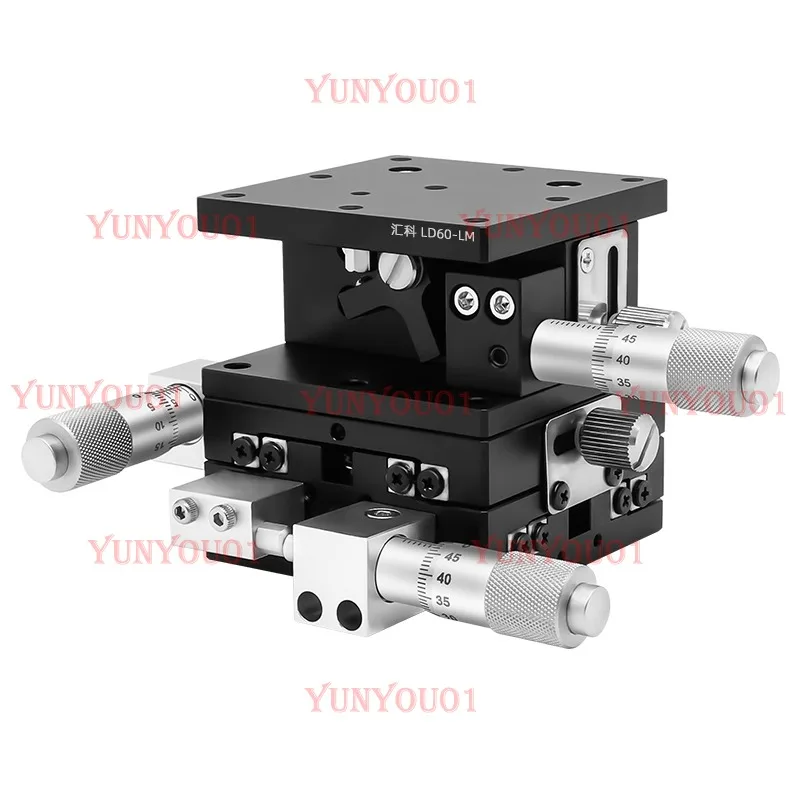 XYZ axis displacement platform three-axis manual fine adjustment lifting worktable optical mobile slide LD60/40/125
XYZ axis displacement platform three-axis manual fine adjustment lifting worktable optical mobile slide LD60/40/125