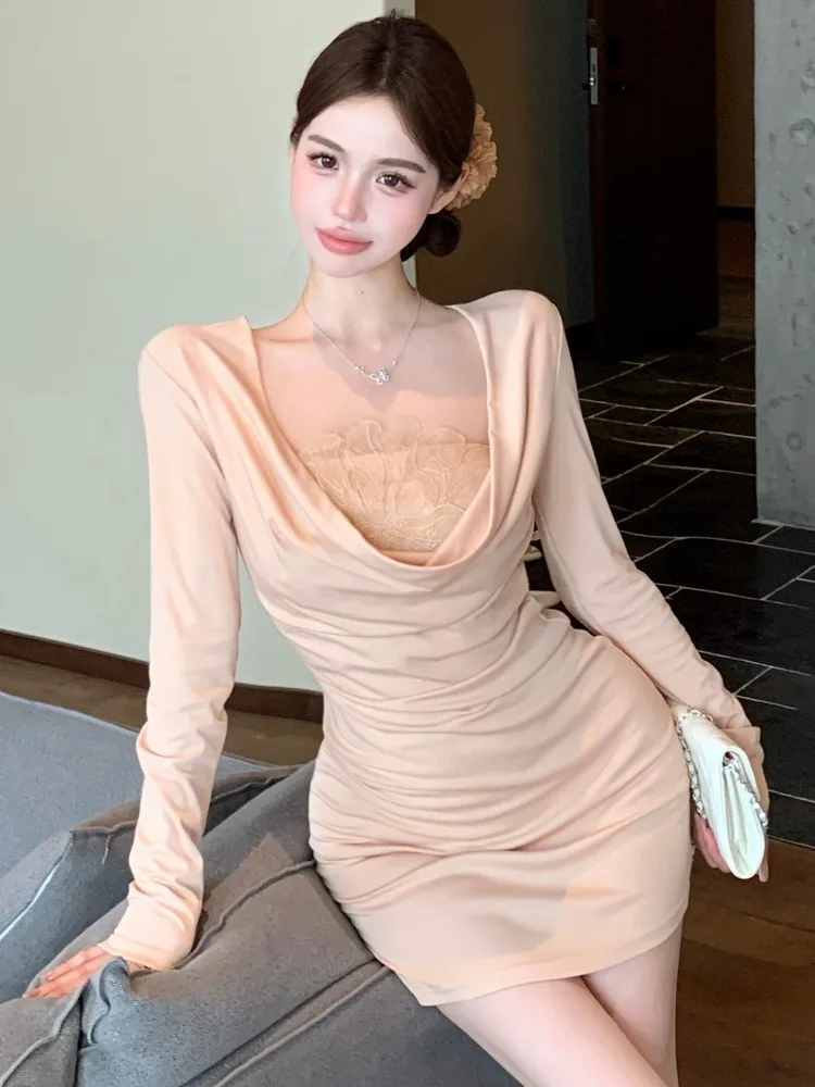 Elegant Sexy Pure Desire Women's Dress Lace Trimmed High Waist Spring Summer Autumn Winter Fashion Two-Piece Set Korean Style
Elegant Sexy Pure Desire Women's Dress Lace Trimmed High Waist Spring Summer Autumn Winter Fashion Two-Piece Set Korean Style