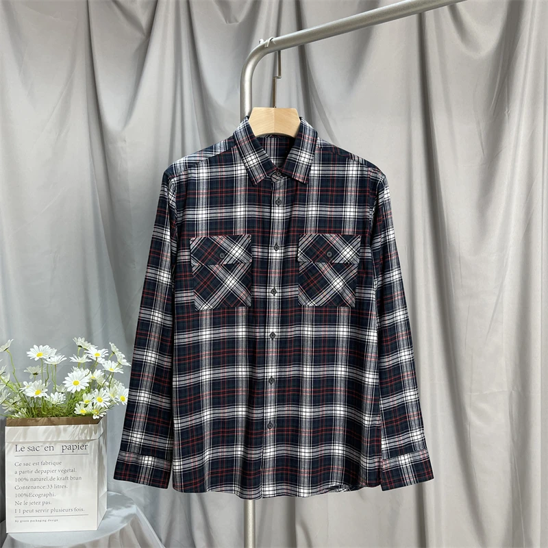 Мужская рубашка с тяжелой вышивкой, длинным рукавом, из вельвета, свободного кроя, весна-осень, повседневная, классическая, в клетку, с воротником-стойкой
Мужская рубашка с тяжелой вышивкой, длинным рукавом, из вельвета, свободного кроя, весна-осень, повседневная, классическая, в клетку, с воротником-стойкой