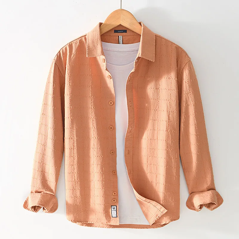 Fashionable Textured Double-Layer Cotton Shirt - Airy & Relaxed Long Sleeve Blouse
Fashionable Textured Double-Layer Cotton Shirt - Airy & Relaxed Long Sleeve Blouse