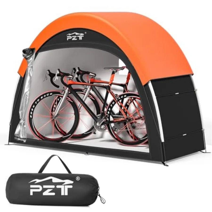 Upgraded Bike Tent with Rain Cover, Portable Outdoor Storage Shed for 2-3 Bikes, 210D Oxford Fabric PU4000 Waterproof, Bike She
Upgraded Bike Tent with Rain Cover, Portable Outdoor Storage Shed for 2-3 Bikes, 210D Oxford Fabric PU4000 Waterproof, Bike She