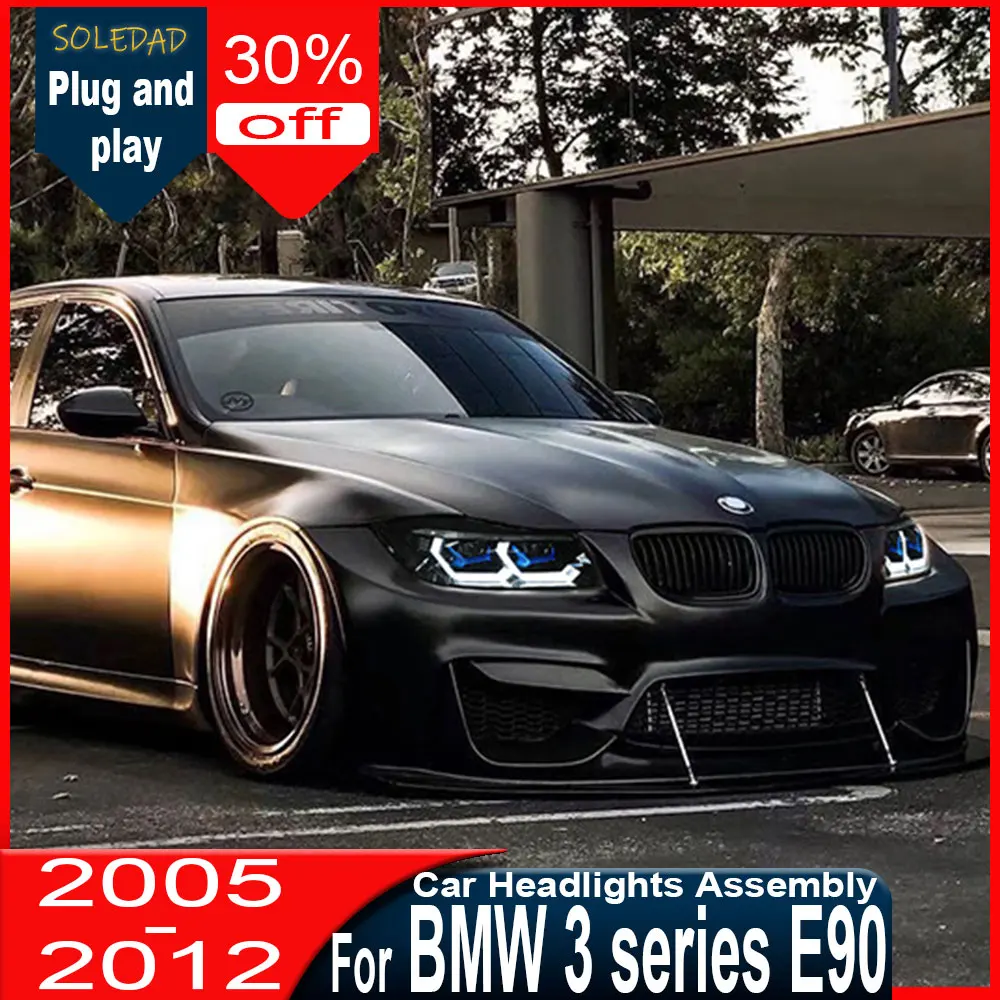 Светодиодные фары для BMW E90 (2005-2012) 320i 325i 318i с ДХО, поворотниками, дальним светом и линзой-проектором Angel Eye
Светодиодные фары для BMW E90 (2005-2012) 320i 325i 318i с ДХО, поворотниками, дальним светом и линзой-проектором Angel Eye