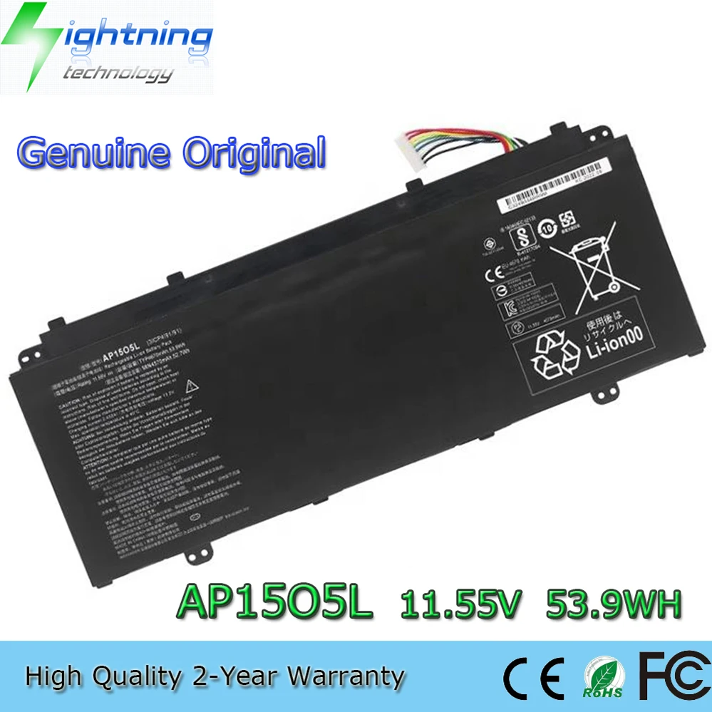 AP15O5L 11.55V 53.9Wh Laptop Battery for Acer Aspire S 13 S13 S5-371 S5-371-52JR S5-371-56VE etc.
AP15O5L 11.55V 53.9Wh Laptop Battery for Acer Aspire S 13 S13 S5-371 S5-371-52JR S5-371-56VE etc.