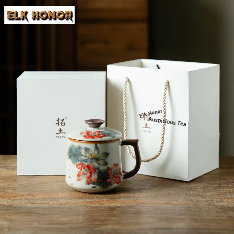 330ml Ru Kiln Lotus Flower Filter Tea Separator Cup Aesthetic Tea Mug With Infuser Tea Making Office Water Cup Tea Services Gift
330ml Ru Kiln Lotus Flower Filter Tea Separator Cup Aesthetic Tea Mug With Infuser Tea Making Office Water Cup Tea Services Gift