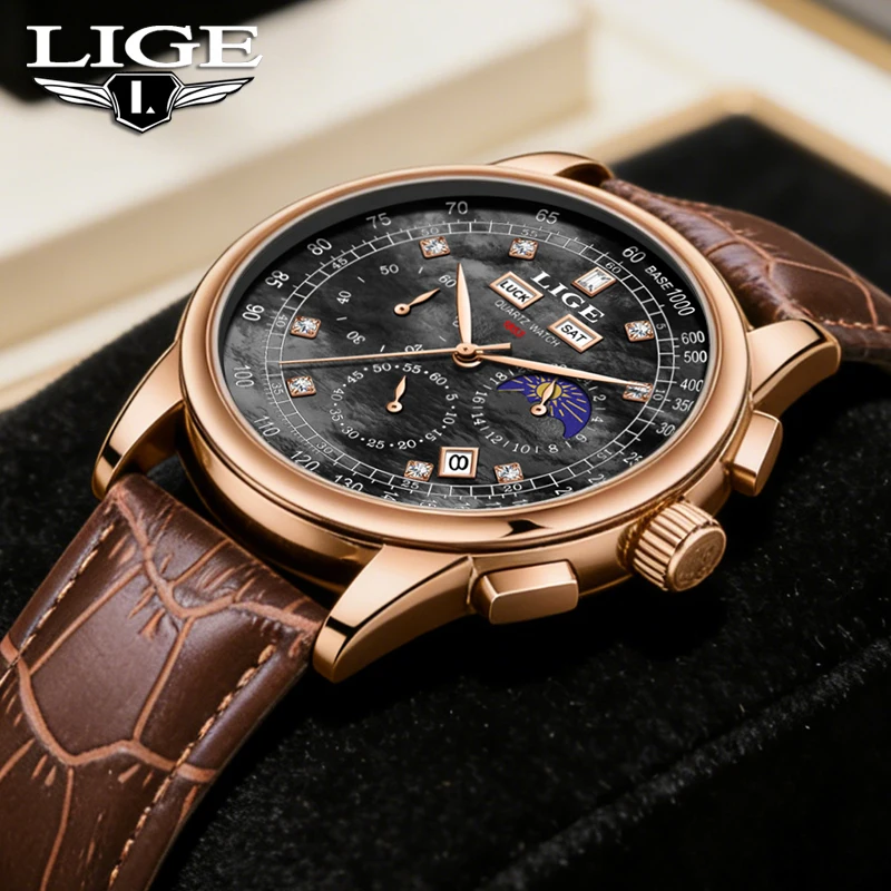 Fashion 2026 LIGE Luxury Watches Men Business Quartz Wristwatches Waterproof Multifunctional Date Mens Watch Gifts Reloj Hombre
Fashion 2026 LIGE Luxury Watches Men Business Quartz Wristwatches Waterproof Multifunctional Date Mens Watch Gifts Reloj Hombre