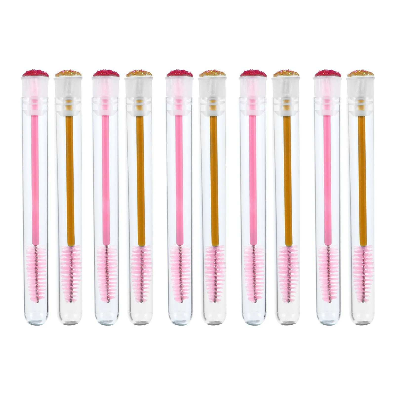 10Pcs Portable Eyelash Applicator Tubes with Detachable Wands for DIY Mascara Eyebrow Dye Cream Makeup Artist Essential
10Pcs Portable Eyelash Applicator Tubes with Detachable Wands for DIY Mascara Eyebrow Dye Cream Makeup Artist Essential
