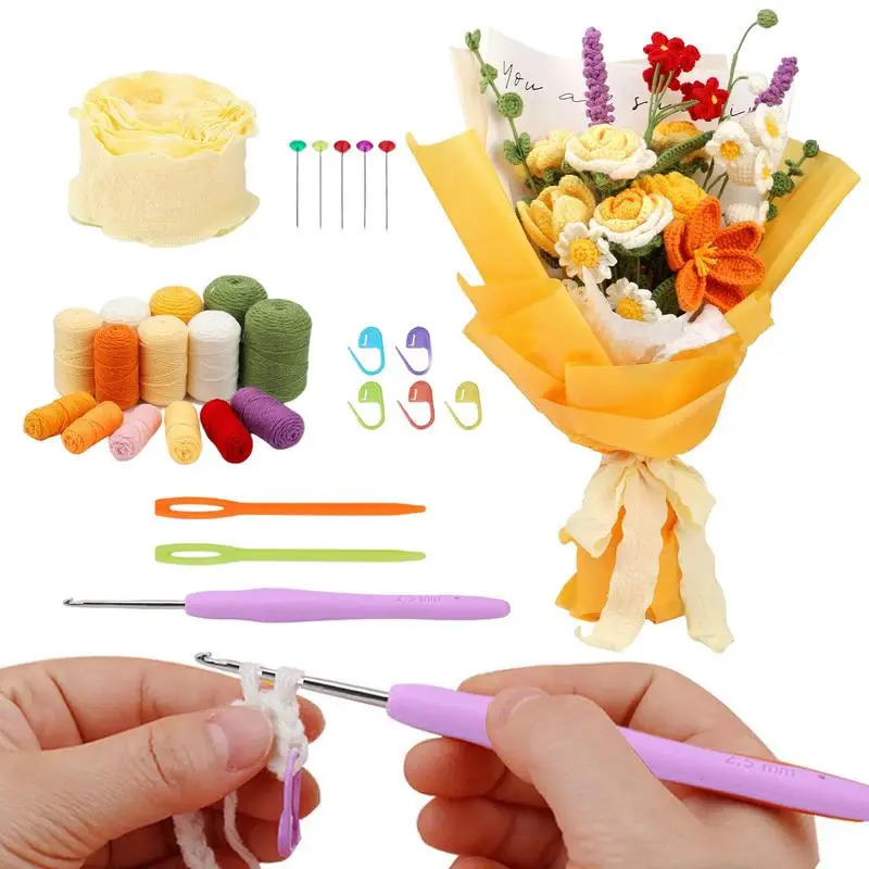 Flower Crochet Kit ColorfulColorful Crochet Starter Set Funny Crafting Supplies Art And Craft Kit For Birthday Christmas New
Flower Crochet Kit ColorfulColorful Crochet Starter Set Funny Crafting Supplies Art And Craft Kit For Birthday Christmas New