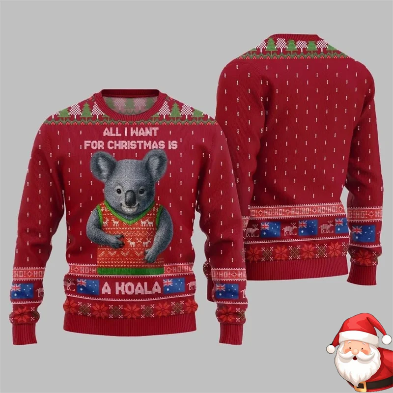 Ugly Koala Christmas Sweatshirt For Men Women Australia Animal Breathable Sport Casual Pullover Ugly Sweater Merry Christmas
Ugly Koala Christmas Sweatshirt For Men Women Australia Animal Breathable Sport Casual Pullover Ugly Sweater Merry Christmas