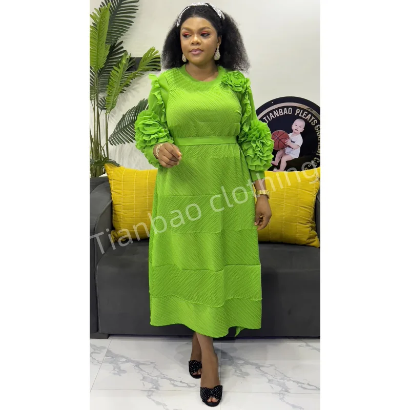 Miyakaya style pleated dress for women 2025 new solid color hand-cranked pleated lace-up large size elegant pleated skirt
Miyakaya style pleated dress for women 2025 new solid color hand-cranked pleated lace-up large size elegant pleated skirt
