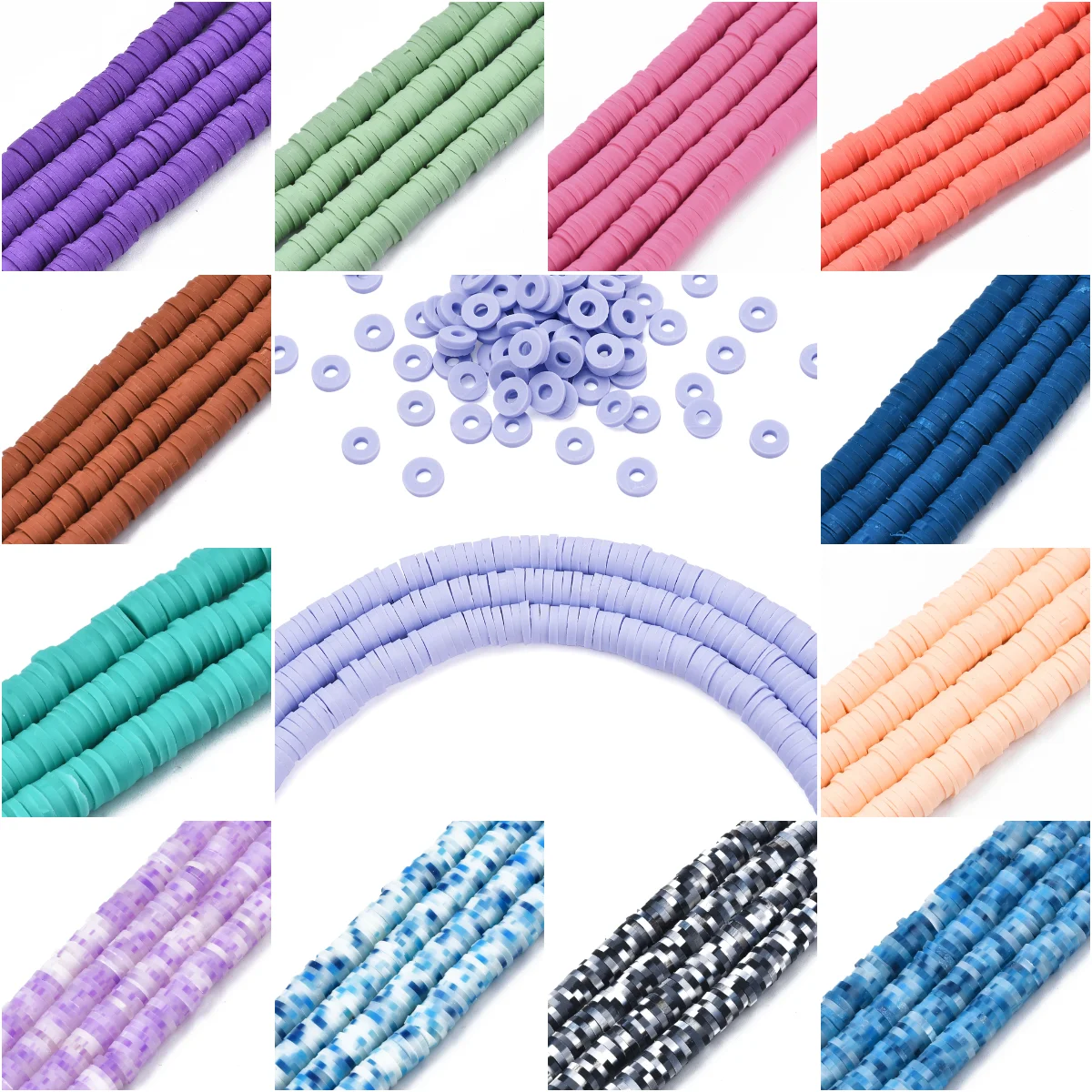 10Packs 6mm Handmade Polymer Clay Beads Bulk Flat Round Spacer Heishi Beads for Jewelry Making DIY Preppy Bracelets Slice Beads
10Packs 6mm Handmade Polymer Clay Beads Bulk Flat Round Spacer Heishi Beads for Jewelry Making DIY Preppy Bracelets Slice Beads