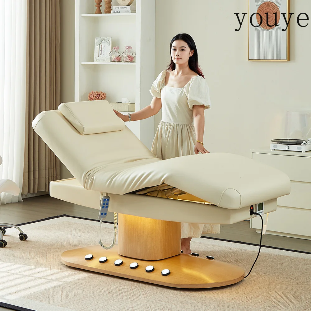 Electric beauty bed with lamp, physiotherapy, head up, knees, eyelashes, bed heating massage, hair salon special
Electric beauty bed with lamp, physiotherapy, head up, knees, eyelashes, bed heating massage, hair salon special