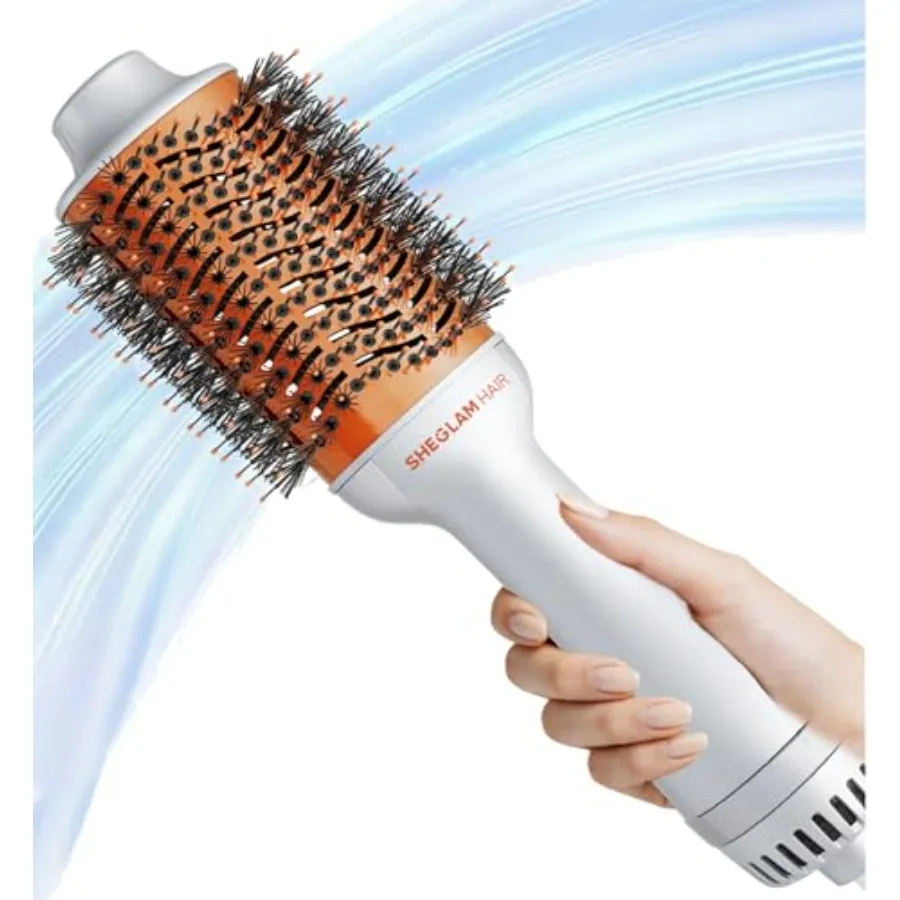 Oval Hair Blow Dryer Brush 4-in-1 Hot Air Styling Tool 2.8-inch 3 Heat Settings Tangle-Free Ionic Bristles for Frizz-Free Blowo
Oval Hair Blow Dryer Brush 4-in-1 Hot Air Styling Tool 2.8-inch 3 Heat Settings Tangle-Free Ionic Bristles for Frizz-Free Blowo