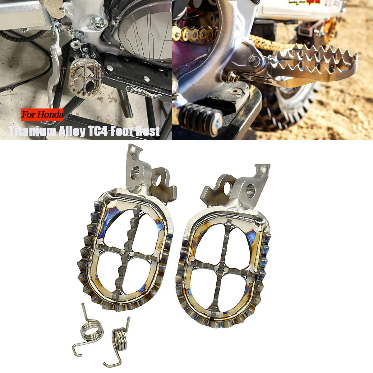 Motorcycle Titanium Alloy TC4 Foot Rest Pegs Footrest Footpeg For HONDA CRF250R CRF450R CRF250X CRF450X CRF 150R 250R 450R 250
Motorcycle Titanium Alloy TC4 Foot Rest Pegs Footrest Footpeg For HONDA CRF250R CRF450R CRF250X CRF450X CRF 150R 250R 450R 250