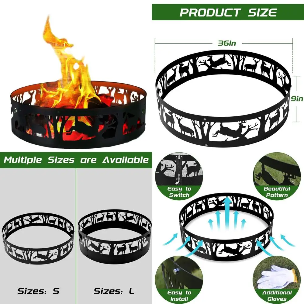 Large 36x9 Inch Heavy-Duty Portable Outdoor Wood Burning Fire Pit with Anti-Rust Coating for Camping and Garden Use
Large 36x9 Inch Heavy-Duty Portable Outdoor Wood Burning Fire Pit with Anti-Rust Coating for Camping and Garden Use