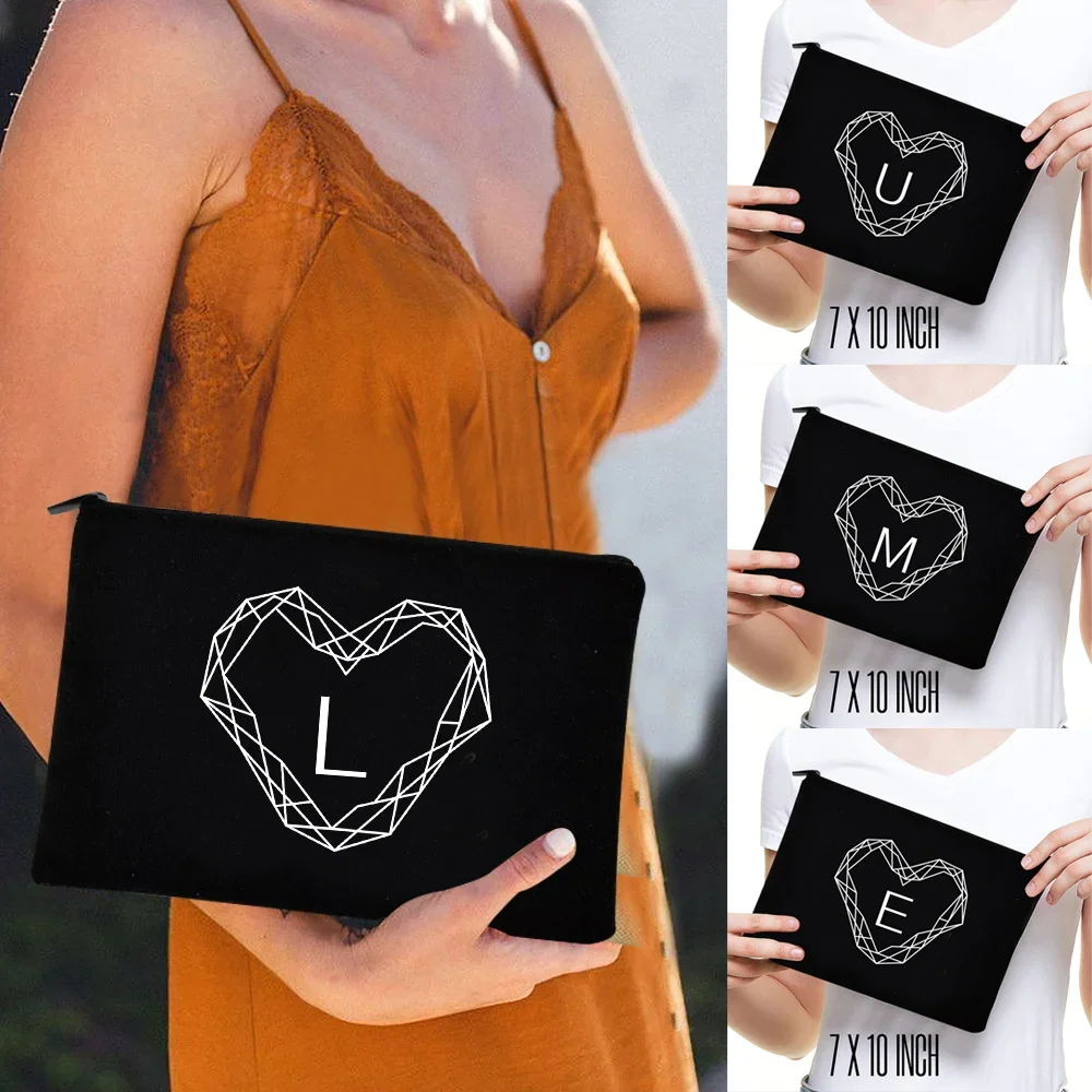 Makeup Organizer Bags Canvas Cosmetic Case Pouch Gifts for Bridesmaid Clutch Travel Diamond Letter Pattern Beauty Washing Bag
Makeup Organizer Bags Canvas Cosmetic Case Pouch Gifts for Bridesmaid Clutch Travel Diamond Letter Pattern Beauty Washing Bag