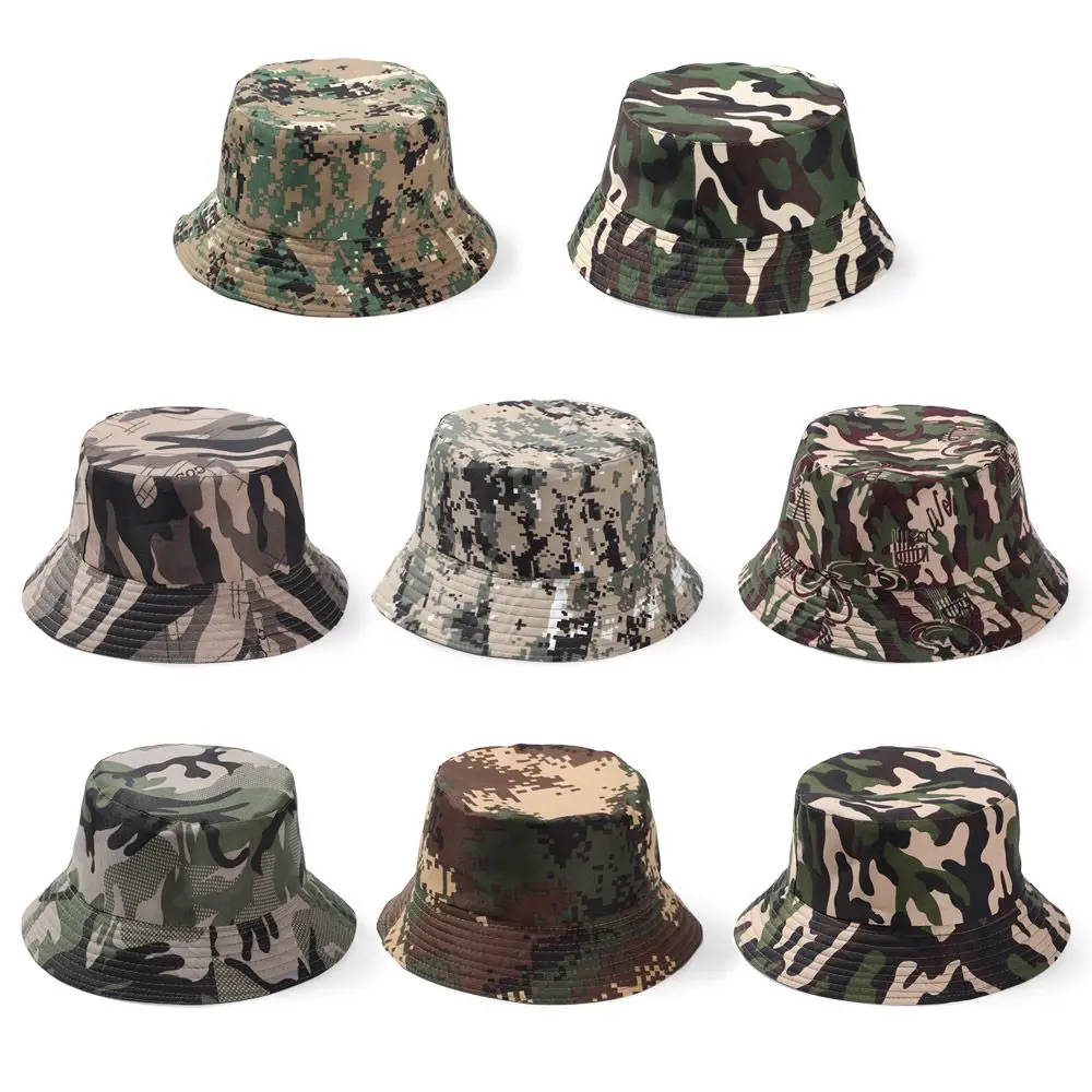 1PCS Camouflage Bucket Hat Wide Brim Visors Foldable Portable Anti-UV Women Men Beach Sun Hat Summer Fisherman Cap
1PCS Camouflage Bucket Hat Wide Brim Visors Foldable Portable Anti-UV Women Men Beach Sun Hat Summer Fisherman Cap