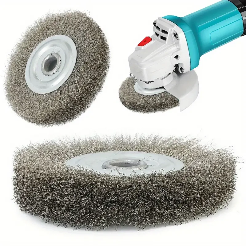 125mm Flat Stainless Steel Wire Wheel Brush - Heavy-Duty Rotary Tool Attachment for Drilling, Grinding & Polishing, Durable Meta
125mm Flat Stainless Steel Wire Wheel Brush - Heavy-Duty Rotary Tool Attachment for Drilling, Grinding & Polishing, Durable Meta