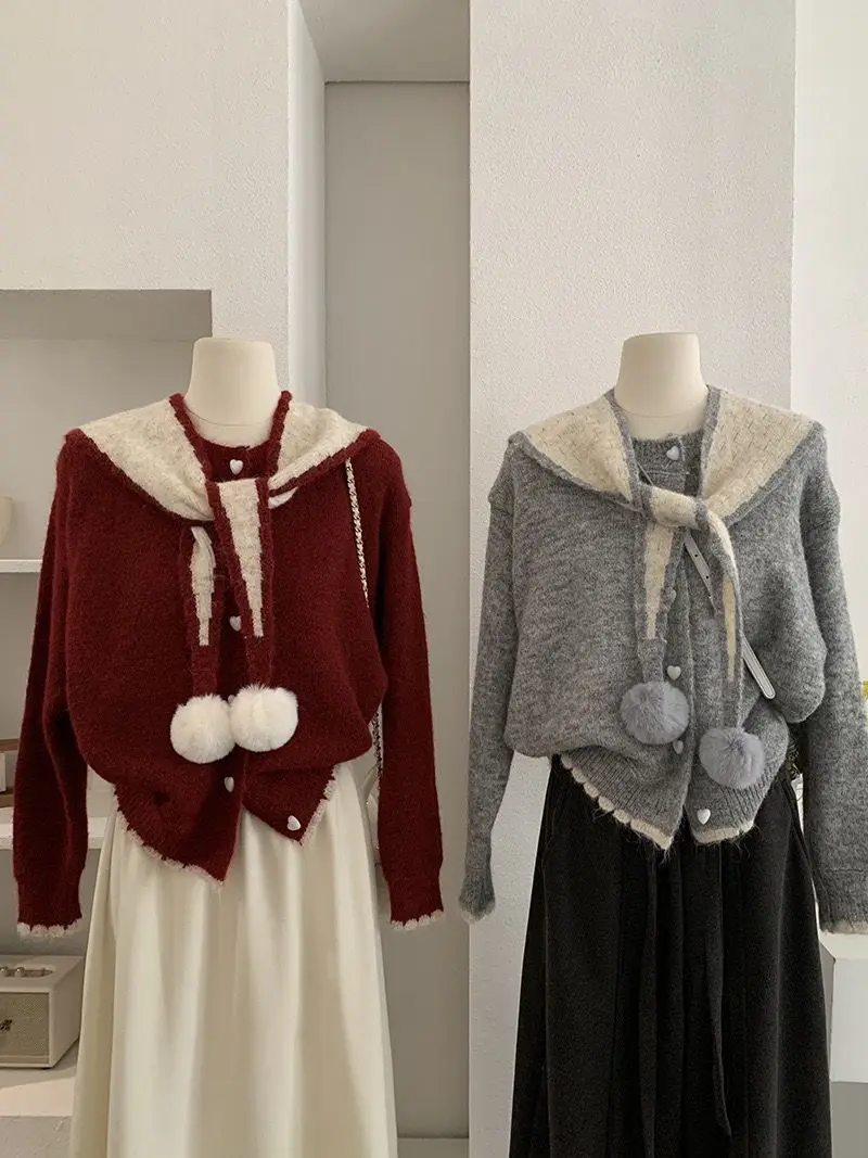 Japan Style Shawl Knitted Cardigan Sweater Jacket Women Spring Autumn Love Button Round Neck Long Sleeve Ins Top
Japan Style Shawl Knitted Cardigan Sweater Jacket Women Spring Autumn Love Button Round Neck Long Sleeve Ins Top