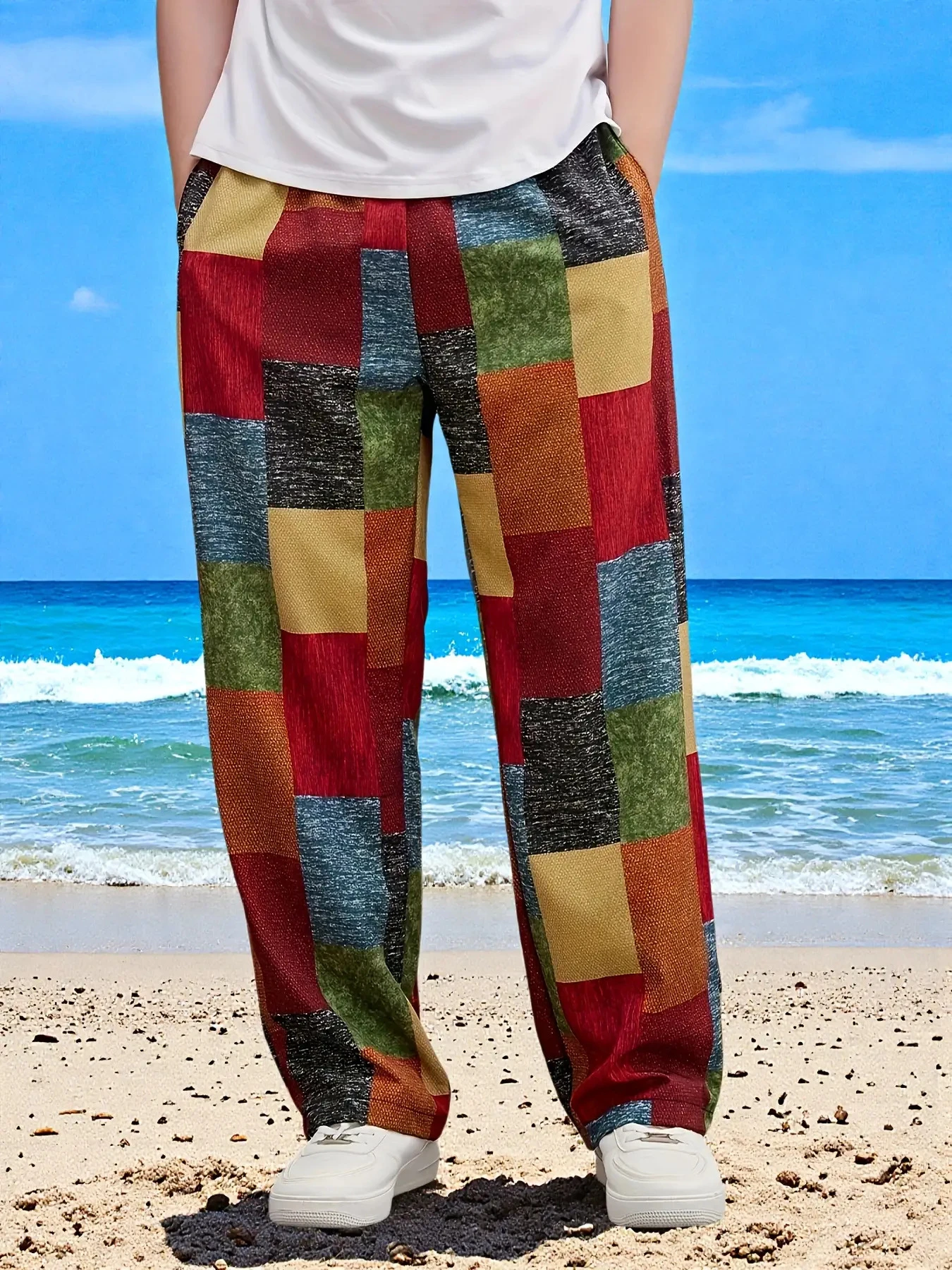 2026 Men's Summer New Fashionable Pants with Digital Grid Printing for Leisure Outdoor Sports Trendy Vacation Hawaiian Pants
2026 Men's Summer New Fashionable Pants with Digital Grid Printing for Leisure Outdoor Sports Trendy Vacation Hawaiian Pants