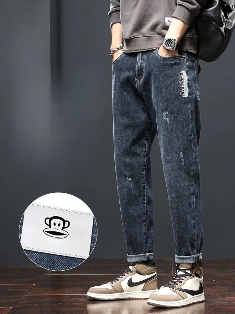 PaulFrank 2024 Autumn Men's Slim Straight Jeans Versatile High-End Denim Pants Youthful Trendy Long Trousers Loose Fit
PaulFrank 2024 Autumn Men's Slim Straight Jeans Versatile High-End Denim Pants Youthful Trendy Long Trousers Loose Fit