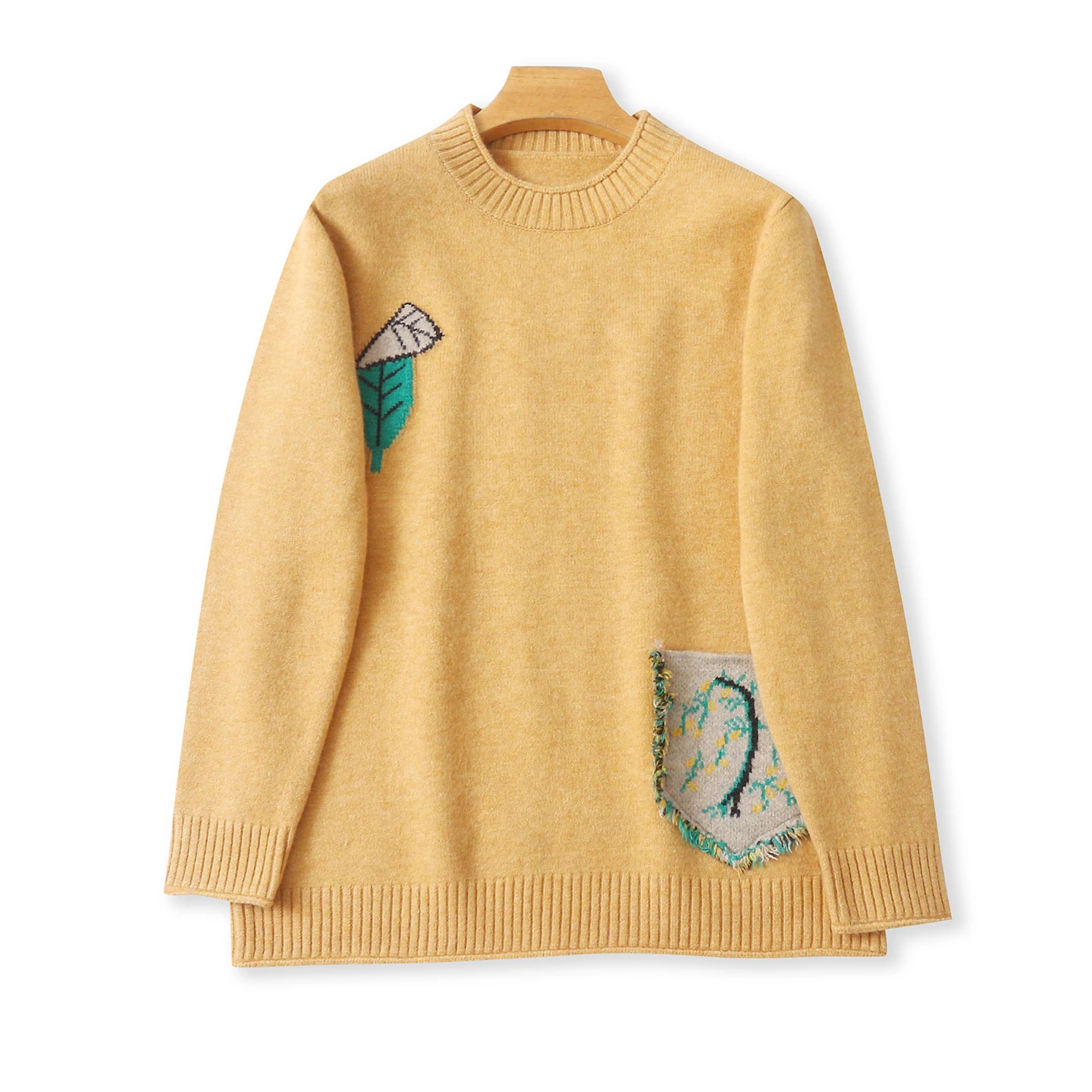 Осенне-зимний женский пуловер High Ne Long Sve, свитер с нашивкой, цветной дизайн Blo Le, удобный свободный трикотаж
Осенне-зимний женский пуловер High Ne Long Sve, свитер с нашивкой, цветной дизайн Blo Le, удобный свободный трикотаж