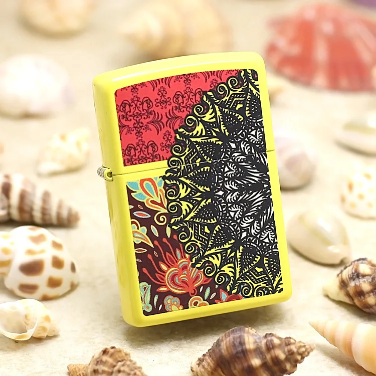 Genuine Zippo oil lighter copper windproof Blooming flowers yellow Kerosene lighters Gift anti-counterfeiting code
Genuine Zippo oil lighter copper windproof Blooming flowers yellow Kerosene lighters Gift anti-counterfeiting code